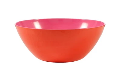 12.5" Serving Bowl - Melamine Dinnerware - Salad, Mixing, Pasta (Orange/Pink ... - Image 1 of 4