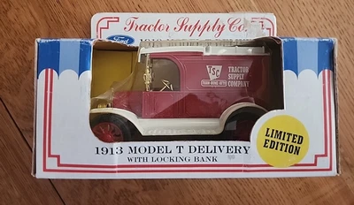 Ertl Die-Cast Metal 1913 Modelo T Ford TSC Entrega Réplica Banco Escala 1/25 Foto 1 de 4