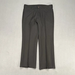 Vintage Levis Sta-Prest Pants Mens 36x29 Black Polyester 90s VTG Rockabilly Work - Picture 1 of 7