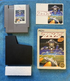 Zanac NES CIB 100% Complete Intact Wings Factory Stamp 00 Tested 1987 Vintage