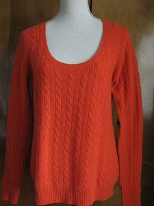 Aqua Women's Red Cashmere Detailed Sweater Size Large NWT - Picture 1 of 3
