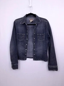 Jou Jou Denim Blouse Jacket Size MD Junior - Picture 1 of 7
