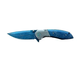 Timber Wolf Blue Celestia Fancy Assisted Open Pocket Knife TW575 - Picture 1 of 4