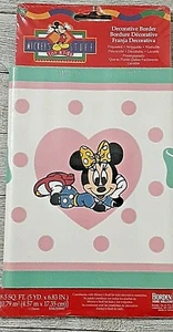 Disney Minnie Mouse Wall Border Pre-Pasted 5 Yd. Roll Lot #1A - Picture 1 of 3