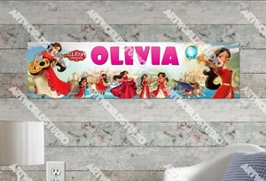 Elena de Avalor - Póster de Nombre Personalizado Cumpleaños Fiesta Pancarta Decoración - Imagen 1 de 5