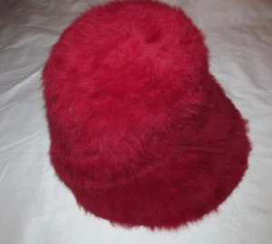 De colección Años 50 J L HUDSON Angora Fucsia Rosa Rojo Cubo Cloche Sombrero ITALIA - Imagen 1 de 5