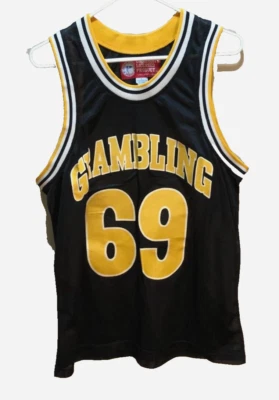 Grambling State Tigers #69 NCAA Vintage 90s Turbo Black SWAC Basketball Jersey L - Image 1 of 3