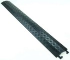 1 Kanal Kabelbrücke schwarz PVC Überfahrrampe Kabelkanal Kabelschutz Kabel Rampe