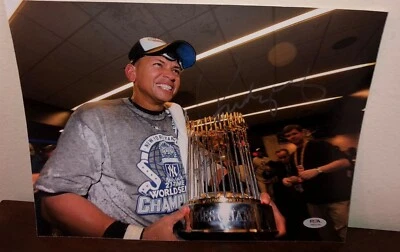 Alex Rodriguez New York Yankees World Series Legend Signed 11x14 Photo PSA E - Image 1 of 2