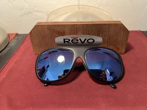 ‘RARE EARLY’ Revo 820/001 Blue Mirror Lens on Matte Black Frame ‘BARGAIN’ - Picture 1 of 9