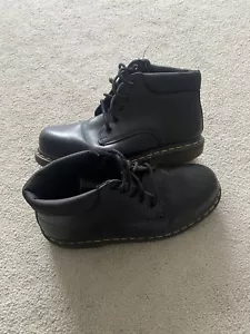 Doc Dr Martens Industrial Black Leather Shoes Boots Steel Toe Size UK 5 EU 38 - Picture 1 of 9