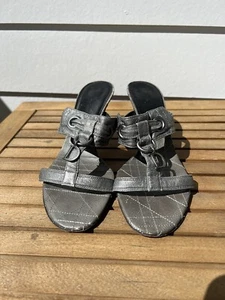 Dior Gray Kitten Heels 38.5 - Picture 1 of 6