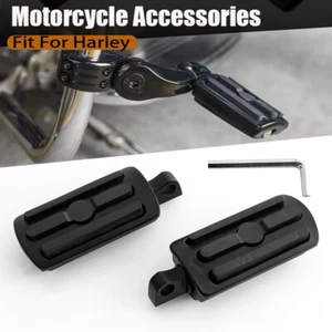 Motorcycle Footpeg Foot Peg Footrest Pedals Fit For Harley Softail Dyna Breakout - Picture 1 of 15