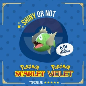 Basculin White Shiny or Non ✨ 6 IV Customizable Nature OT Pokémon Scarlet Violet - Picture 1 of 5