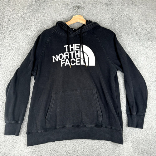 VETEMENTS Felpa con cappuccio The North Face donna grande nera Spellout Gorpcore streetwear