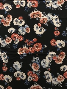 2.26m Woven Polyester Viscose Elastane Crepe Fabric 145cm Wide - Picture 1 of 1