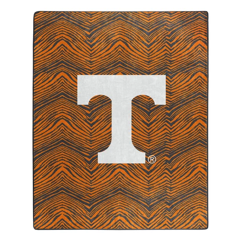 Zubaz by Northwest NCAA Zubified Raschel Throw Blanket Tennessee Volunteers Cover