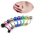 9Pcs/Bag Ball Belly Button Bar Navel Ring Barbell Body Piercing Women Jewelryxji