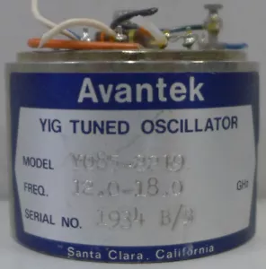 Avantek Y085-2219 Yig Tuned Oscillator 12.0 to 18.0 GHz - Picture 1 of 2