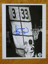 1 of a Kind LARRY BIRD No 33 BOSTON CELTICS signed Retirement Herald Photo COA