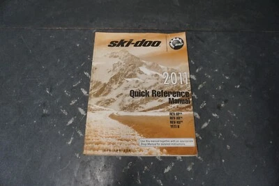 2012 Rev-Xp Rev-Xr Rev-Xu Yeti II Ski-Doo OEM Rápido Referencia Manual 219100524 - Imagen 1 de 4