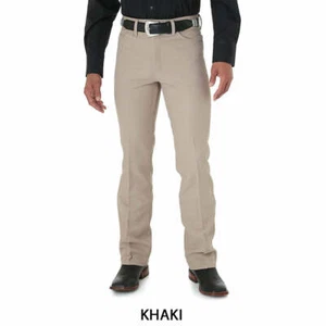 00082KH Wrangler Men's Wrancher Polyester Stretch Twill Dress Jean Khaki NEW - Picture 1 of 1