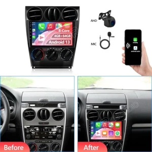 For Mazda 6 2004-2015 Android 13 Car Radio Stereo Player GPS Navi CarPlay 4+64GB - Picture 1 of 18