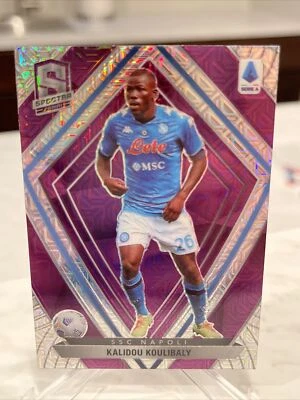 2020-21 Chronicles KALIDOU KOULIBALY Spectra Purple Mojo Holo Napoli #6 SP - Image 1 of 3