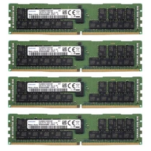 Samsung 128GB (4X32GB) DDR4 2666MHz PC4-21300 RDIMM Memory Ram M393A4K40BB2-CTD - Picture 1 of 6