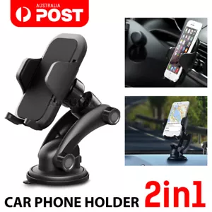 Windshield Car Phone Holders Mount Stand for iPhone 16 Samsung S25 Mobiles GPS - Picture 1 of 12