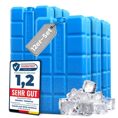 12x Kühlakkus groß flach je Kühlelement 200ml Kühlpacks für Kühltasche Kühlbox - Bild 1 von 4