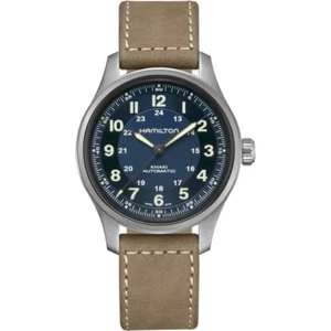 *NUEVO* Reloj para hombre Hamilton Khaki Field caja de titanio esfera azul H70545540 - Imagen 1 de 5