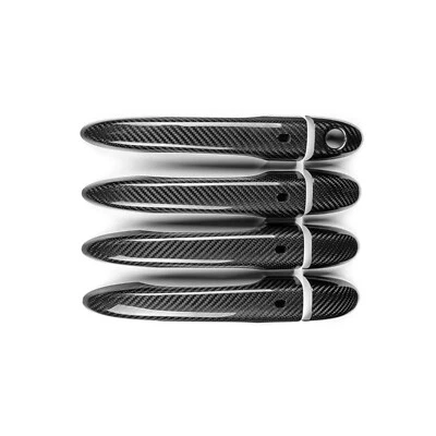Carbon Fiber Door Handle Cover Trim Set For Maserati Ghibli Quattroporte 14-22 - Image 1 of 4