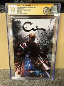 CLAYTON CRAIN REVOLVER VOL 1 2nd PTG SKETCH BOOK CGC 10 SIGNED & SKETCH BY CRAIN - Picture 1 of 6