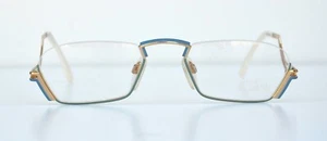 Cazal Vintage Brille - Neu aus altem Lagerbestand - Modell 232 - Farbe 97/340 - Gold, Blau & Aqua - Bild 1 von 3