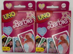 2PK Mattel Uno BARBIE The Movie Card Game~ INCLUDES SPECIAL RULE ~ FAST SHIPPING - Picture 1 of 2