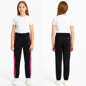 Vingino Silvy girls pants black pink 12 years 152 cm casual sports suit - Picture 1 of 11