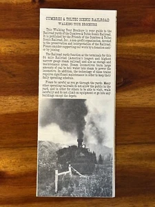 Cumbres & Toltec Scenic Railroad Walking Tour Brochure 1976 Membership Form Vtg - Picture 1 of 4