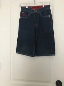COOGI Boys Jean Shorts Zip & Button Pockets Size 14 Blue - Picture 1 of 12