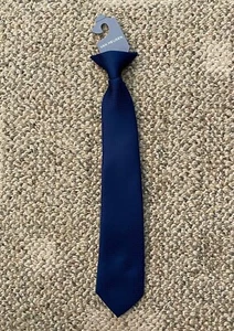 Boys Van Heusen Clip On Neck Tie Navy Blue One Size Polyester 5VB9C301 - Picture 1 of 2