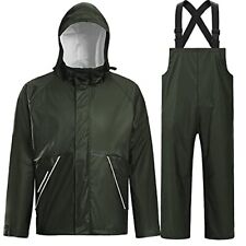 Rain Suits for Fishing Waterproof Rain Gear for Men Women Heavy Duty Rain Coa...