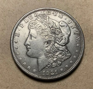 1921 USA Morgan Dollar - silver coin - high grade - Picture 1 of 2