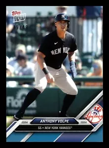 ANTHONY VOLPE 2024 Topps NOW ROAD TO OPENING DAY YANKEES BLUE 15/49 OD-25 - Picture 1 of 2
