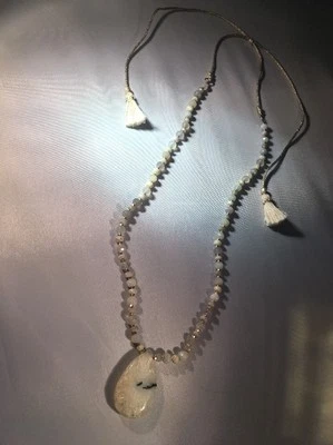 Chan Luu NWT Adjustable Sterling Silver White Mix Semiprecious Stone Adjustable  - Image 1 of 4