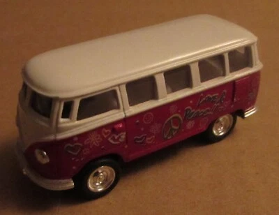 KINSMART 1/64 SCALE DIE-CAST VOLKSWAGEN CLASSICAL BUS (1962) - RED/WHITE - Image 1 of 4