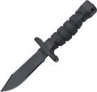 Ontario OKC ASEK Survival Fixed Serrated Carbon Steel Blade Black Knife 10" 1400