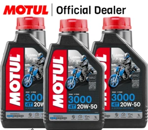 Three L Oil MOTUL 3000 20W50 4TEMPI Mineral Motorcycle - Scooter - Imagen 1 de 3