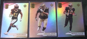 LOTE DE 3 CARTAS DE NEW ORLEANS SAINTS 2024 Elite Rainbow Foil KAMARA/JORDAN/COLSTON Como Nuevo - Imagen 1 de 2