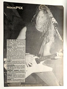 METALLICA / JAMES HETFIELD LIVE / POISON BIO'S MAGAZINE FULL PAGE PINUP POSTER - Picture 1 of 2