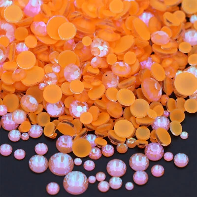 Piedras de imitación de neón piedras planas no Hotfix cristales de fluorescencia luminosos Foto 1 de 4